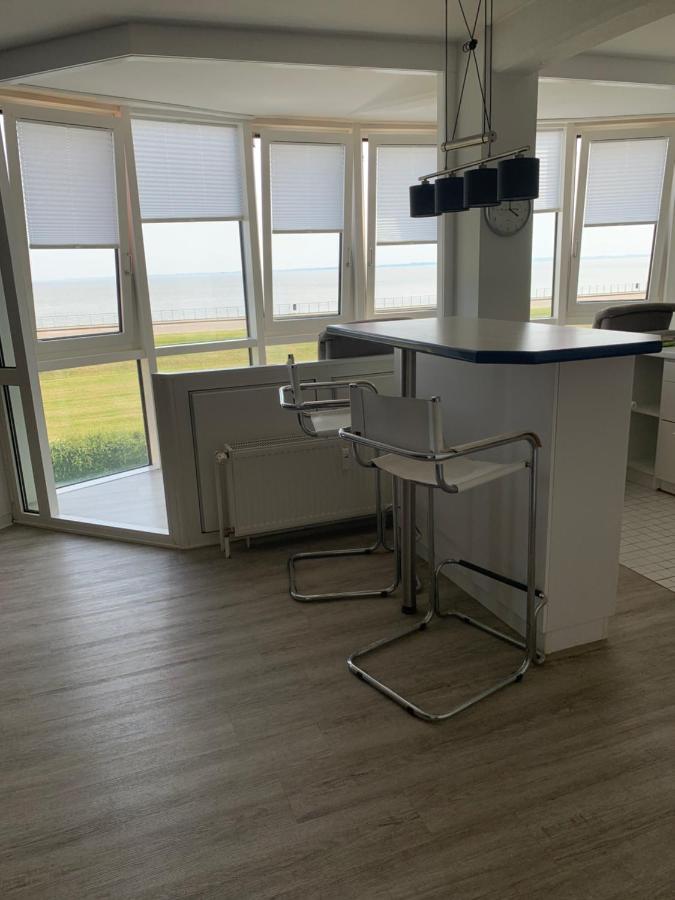 شقة Fewo Mit Meerblick - Direktzugang Zur Nordsee فيلهلمسهافن المظهر الخارجي الصورة